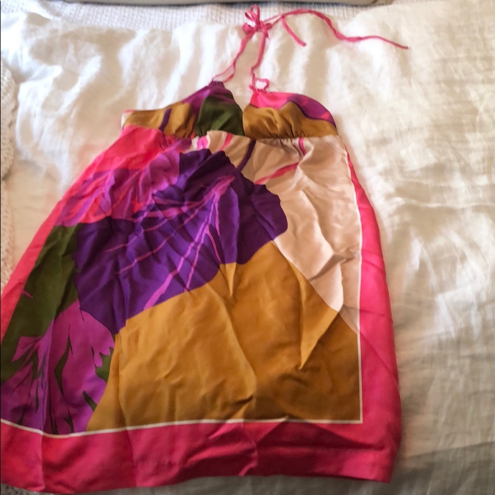 tibi halter dress